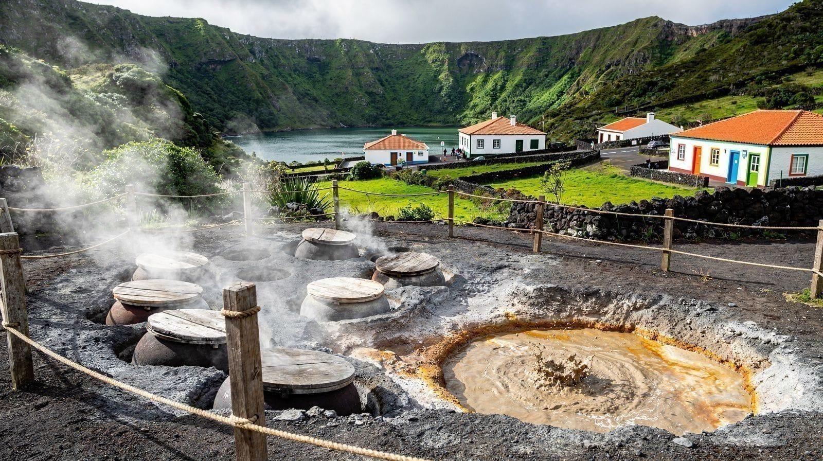 Une journée à Furnas : bains, vapeur et déjeuner enterré