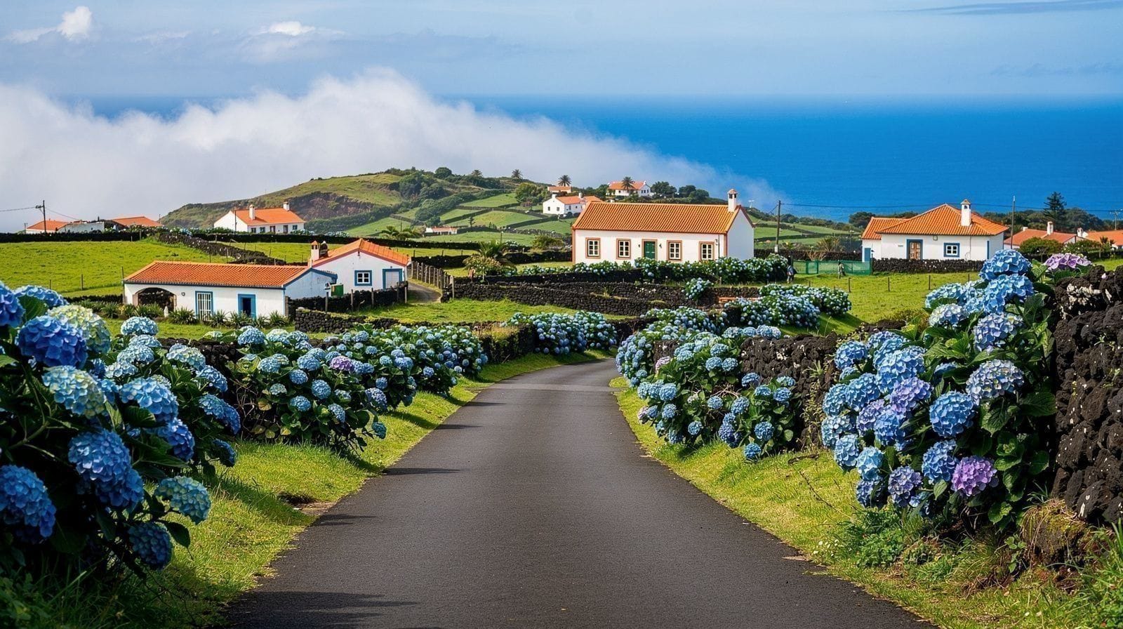 Hortensias en las Azores: dónde y cuándo ver el manto azul